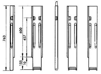 Kinnegrip-Hinterrunge 600S Rechts