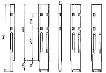 Kinnegrip-Hinterrunge 800S Rechts