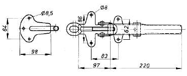 Gto-Verschluss M12X150Anschrb.