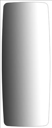 Spiegelglas 368 R2000 427X169X3 Splitterschutzfolie Toleranz-0,5