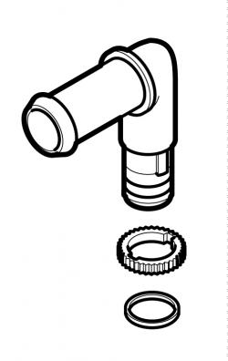Wasserstutzen 90° Hydronic II