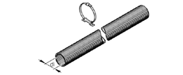 Flexibles Rohr 60mm D L.W. (LFM)