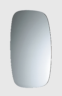 Spiegelglas 152 R1400 252,4X141,2X3  Toleranz-0,5