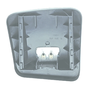 Glaseinheit 391 R300 Weitwinkelspiegel Schwarz Rechts 24V
