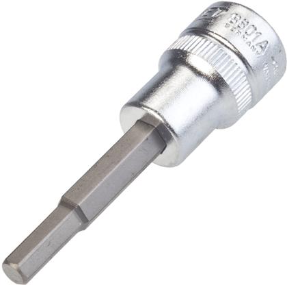 Schraubendreher-Einsatz, s: 3/16, Innenvierkant 10 mm (3/8 Zoll), Innen Sechskant