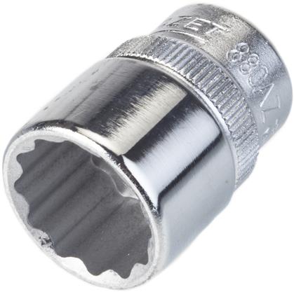 Doppel-6kt.-Steckschlüssel-Einsatz, s: 5/8, Innenvierkant 10 mm (3/8 Zoll)