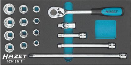 Steckschlüssel-Satz 3/8" , 17 teilig