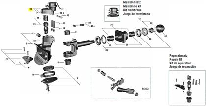 Membransatz für 5055 Am-Einheit
