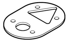 Flanschdichtung Silikon 3mm dick