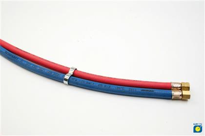 AUTOGENSCHLAUCH 5M ROT 9X3.5+BLAU 6X5MM