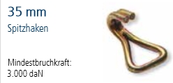 Spitzhaken für 35mm Gewebe, 3.000 Dan