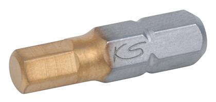 1/4" TiN Innensechskant Bit, 25 mm, 10 mm