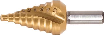 HSS-TiN Stufenbohrer extra kurz,Ø 4-12mm