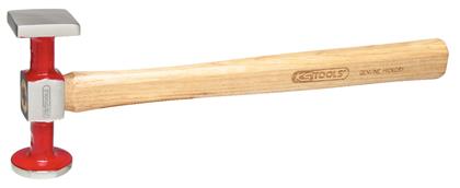 Karosserie-Standardhammer groß/rund/eckig/gewölbt Eschenstiel 490 g