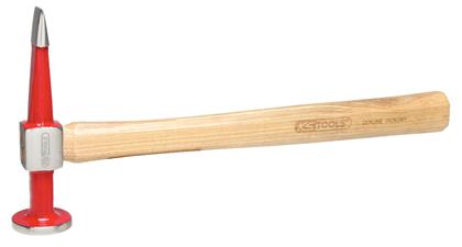 Karosserie-Flachspitzhammer gerader Kopf Eschenstiel 460 g Hammerkopf