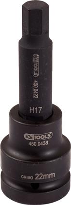 3/4" Kraft-Bit-Stecknuss Innen6kant,lang