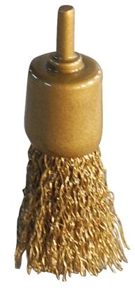 BRONZE+ Pinselbürste, Draht, gewellt,