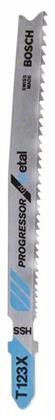 Stichsägeblatt T 123 X, Progressor for Metal, 3er-Pack