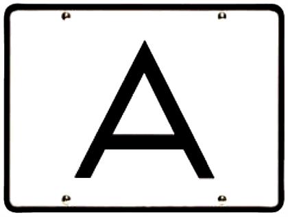 Warntafel Abfall starr