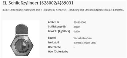 El-Schliesszyl.(628002/4)89031