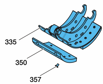 Bremsbacken  Grp 3020 H T090