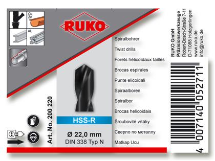 SPIRALBOHRER IN SB REDU. SCHAFT  22,0 MM
