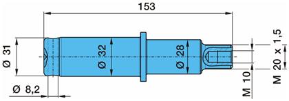 Gewindebolzen D=31,6