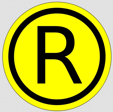 Warnschild -R-