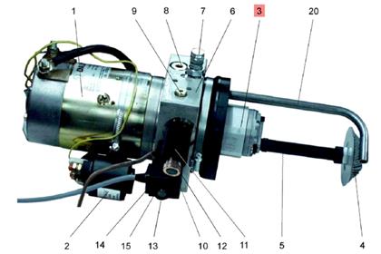 Hydraulikpumpe 2,1 cm³