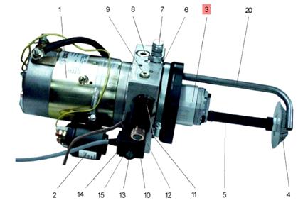 Hydraulikpumpe 1,6 cm³