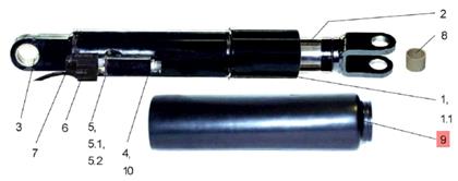 Schutzrohr Hydraulikzylinder