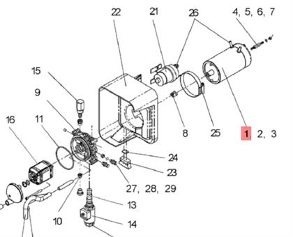 Elektromotor 12 V 0,8 KW schwarz