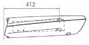 Tragarmrohr 291-3 re. lang mit Abdeckung