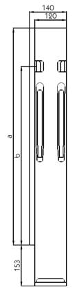 K20 Eckrunge, hint. li., 400mmBWH Stahl
