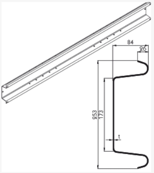 Stahl-Ufs/Typ 2010 S, 2270 mm Zu-