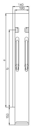 K20 Eckrunge, hint. li., 500mmBWH Stahl