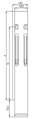 K20 Eckrunge, Hinten Rechts , 600mm BWH-Stahl