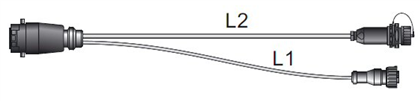 Kabel mit Gerätesteckdose, ABS