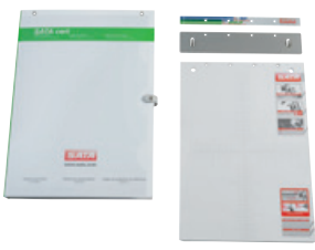SATA cert Archivordner mit Spritzbildblock, Einzelblatthalter und Distanzhalter