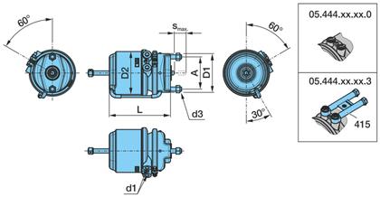Bremszylinder BPW 20/24 SB M/K DLAV