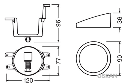Halter, Nebelscheinwerfer