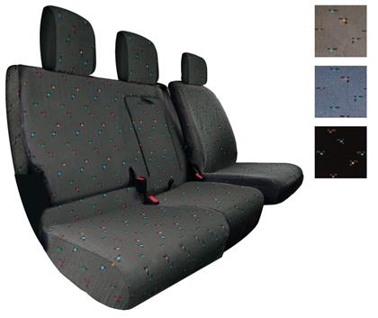 Sitzbezug Top Schwarz Vorn Kpl