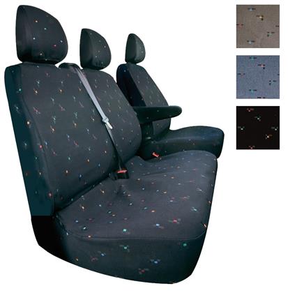 Sitzbezug Top Schwarz Vorn Kpl