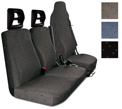 Sitzbezug Top Schwarz Vorn Kpl