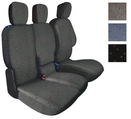 Sitzbezug Top Schwarz Vorn Kpl