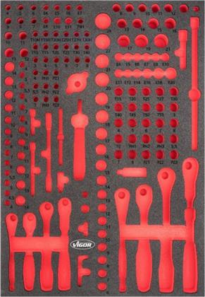 Schaumstoffeinlage, Sortimentskasten