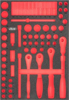 Schaumstoffeinlage, Sortimentskasten