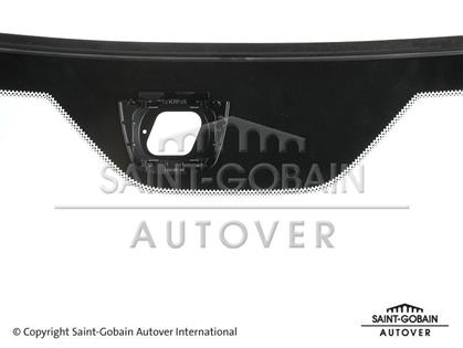 Frontscheibe grün mit Sensor Saab