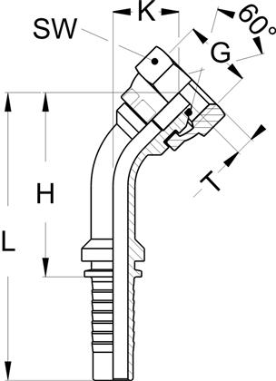 DKOR 45Ø 5/8" DN 12 DICHTKEGEL