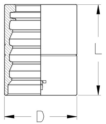 Fassung 1TE/R7/R8/R18/DN 25
